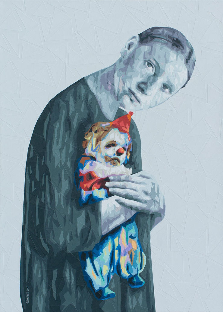 Untitled, 2017 Mixed media on canvas 125 x 90 cm