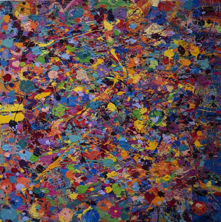 Trial No. 156, 2022 Acrylic on linen canvas 100 x 100 cm