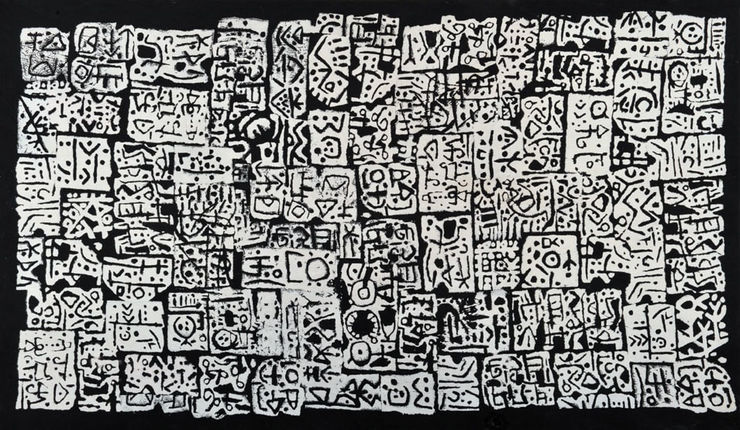 Untitled, 1986 Mixed Media on Canvas 122 x 207 cm