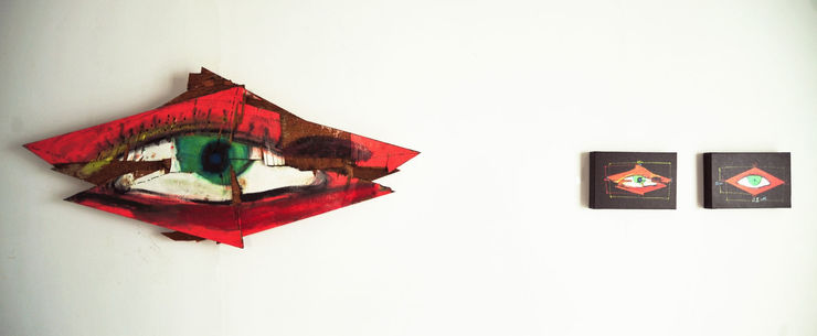 Green Eye from C.D.R. Series', 2013 115 x 52 cm