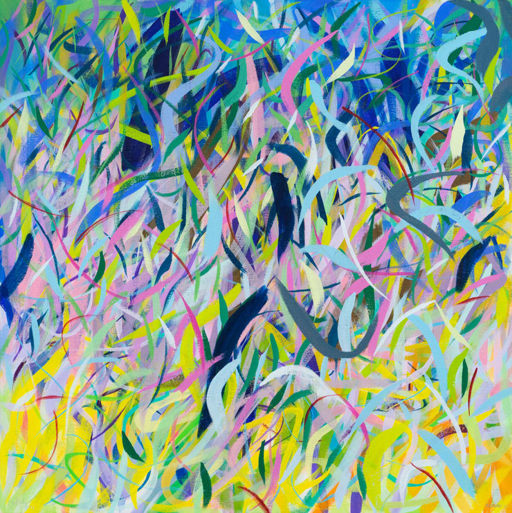 River Rapids, 2021 Acrylic on canvas 104 x 104 cm