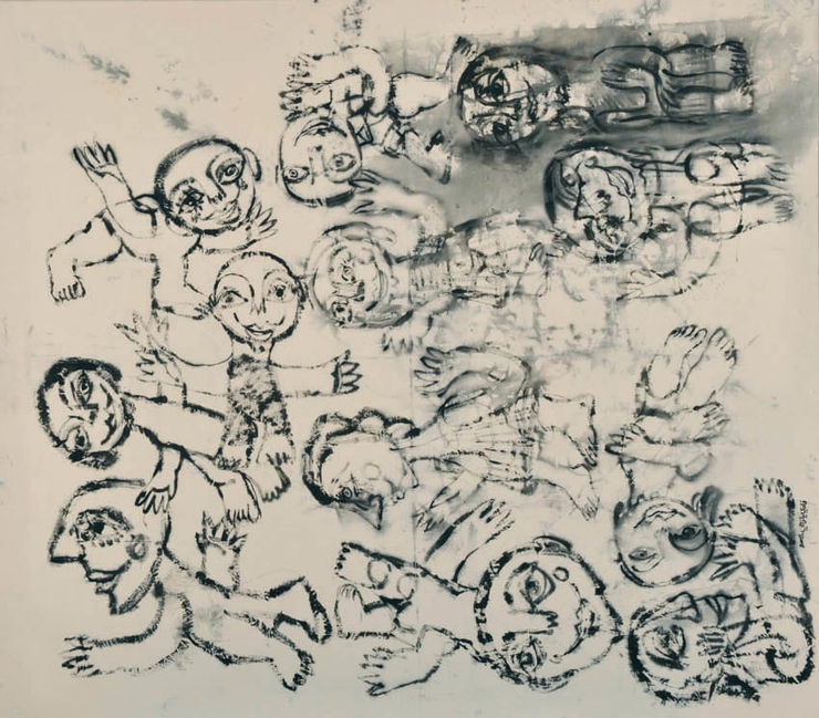 Untitled, 2008 Mixed Media on Canvas 185 x 210 cm