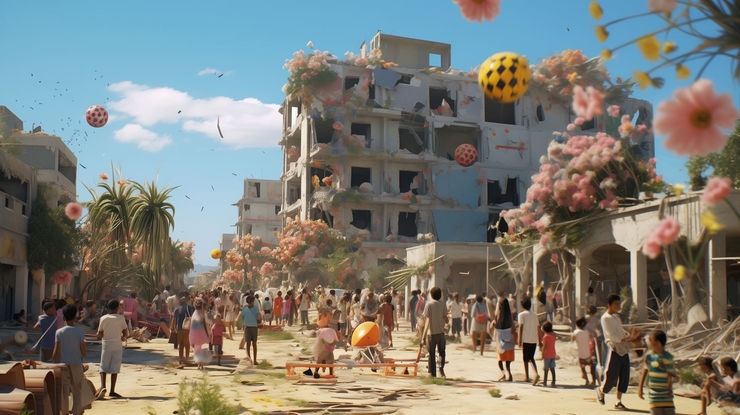 Reverse Nakba 10, 2023 Limite Edition Print Edition of 10 plus 2 artist's proofs 29.7 x 42 cm (A3)