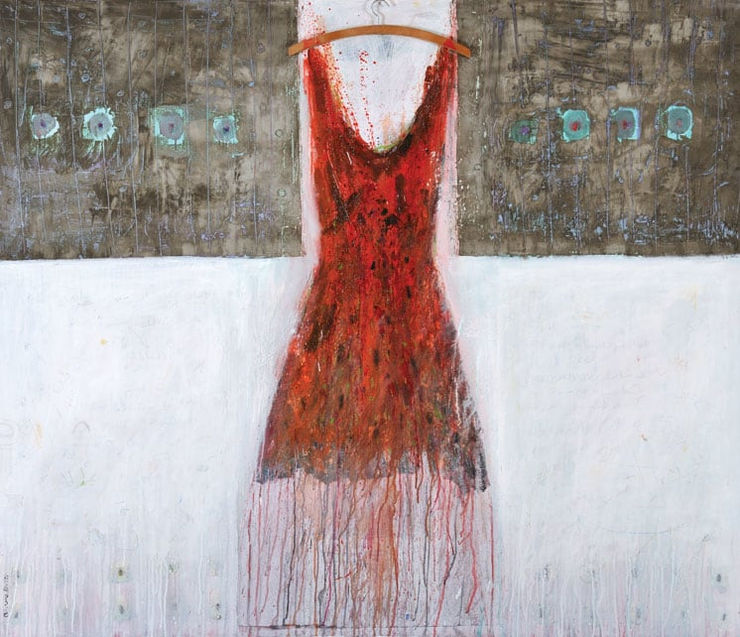 Ahmad and Words, 2009 Mixed Media on Canvas 150 x 170 cm