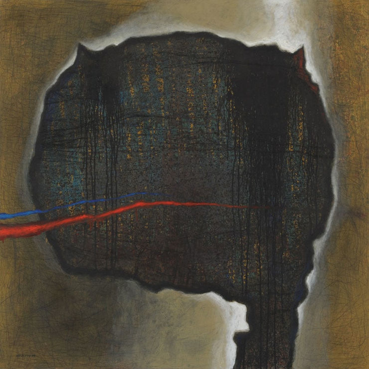 Daily Myths 2, 2009 Mixed Media on Canvas 120 x 120 cm