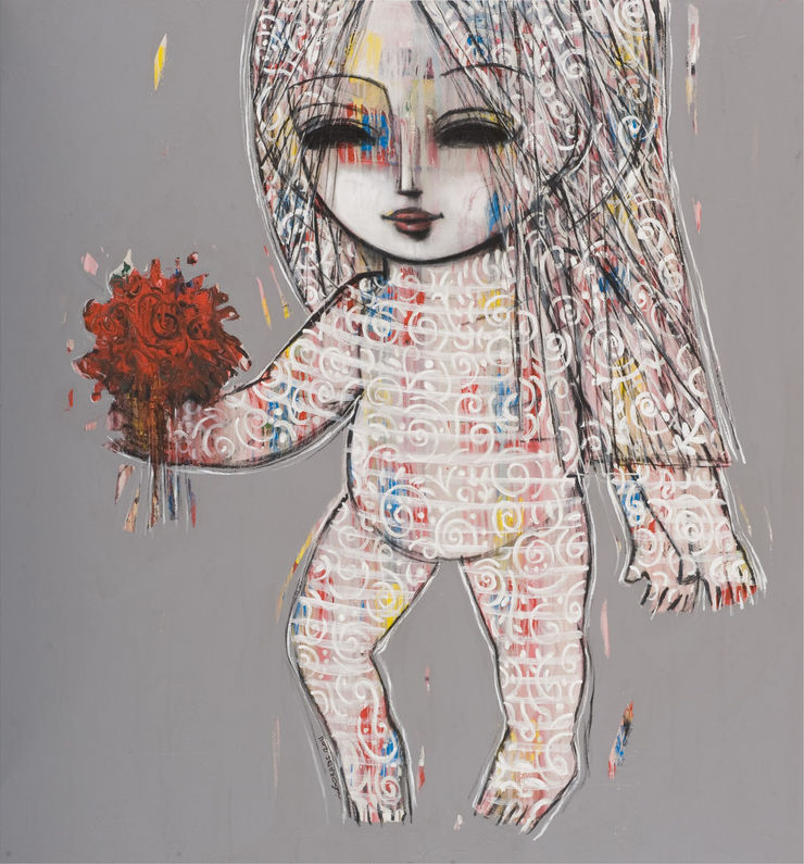 Self Portrait, 2011 Mixed Media on Canvas 160 x 150 cm