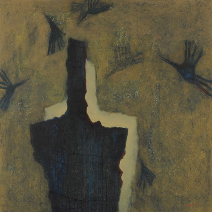 Daily Myths 3, 2009 Mixed Media on Canvas 180 x 180 cm