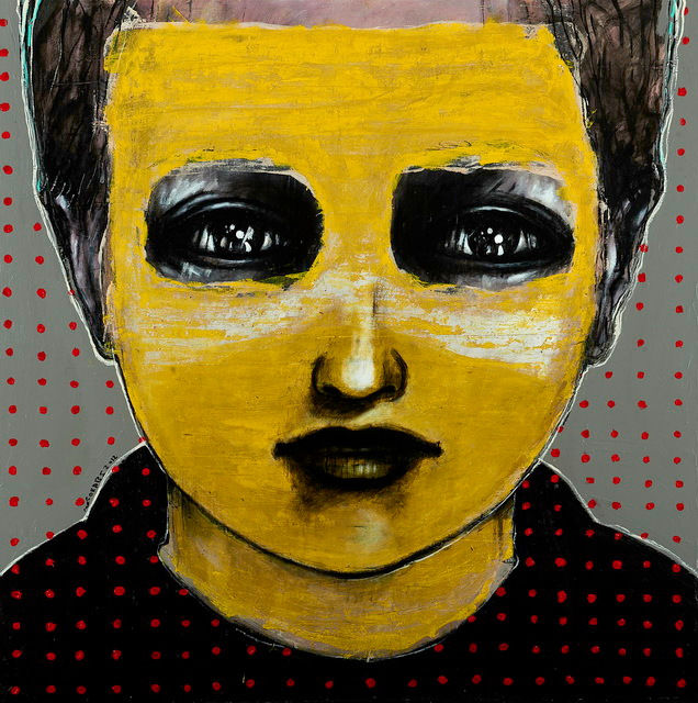 It's No Longer About Me, 2012 Mixed Media on Canvas 150 x 150 cm
