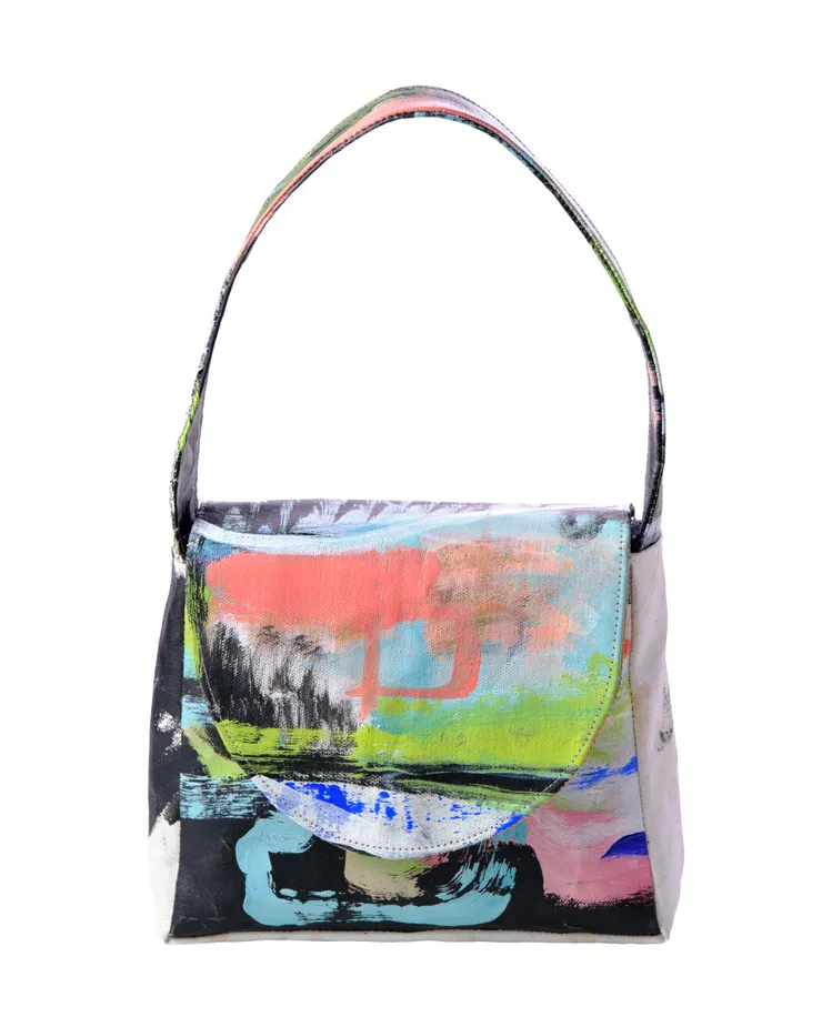 Maya Irving Chloe, 2026 Certificate of Authenticity Hand-made from original acrylic on canvas artwork 36 x 20 x 6 cm 14 x 8 x 2 1/2 inches