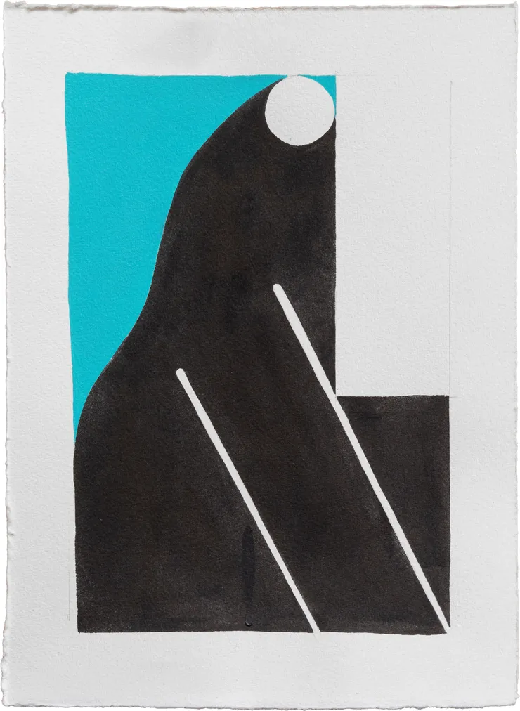 Michael Fikaris 1973 ~ PresentA User (Can Unplug), 2024 Initialed on Front Ink & gouache on acid free paper 30 × 22 cm