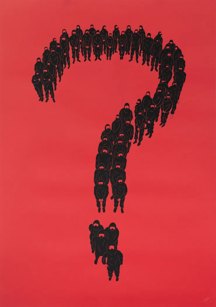 Michael Fikaris 1973 ~ PresentTogether, 2024 Signed and Numbered on Front Screen print on archival paper 100 × 70 cm Edition of 50 (Edition record)