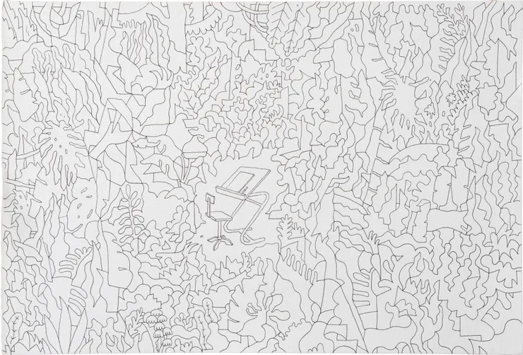 Michael Fikaris 1973 ~ PresentCheck Point, 2024 Unsigned Ink & pencil on acid free paper 26.5 × 39 cm