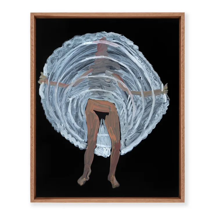 Jacqui Stockdale Hoopla, 2023 Acrylic & Ink on 300gsm Spectrum Board 64.5 × 51.2 cm (unframed)