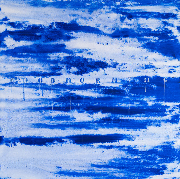 Hiroyasu Tsuri Good Morning (Sky), 2023 Acrylic on Cotton Canvas 99 x 99 x 3.2 cm