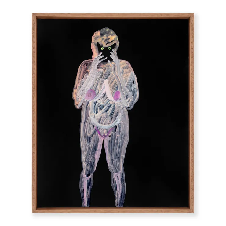 Jacqui Stockdale The Cats, 2023 Acrylic & Ink on 300gsm Spectrum Board 64 × 51 cm (unframed)