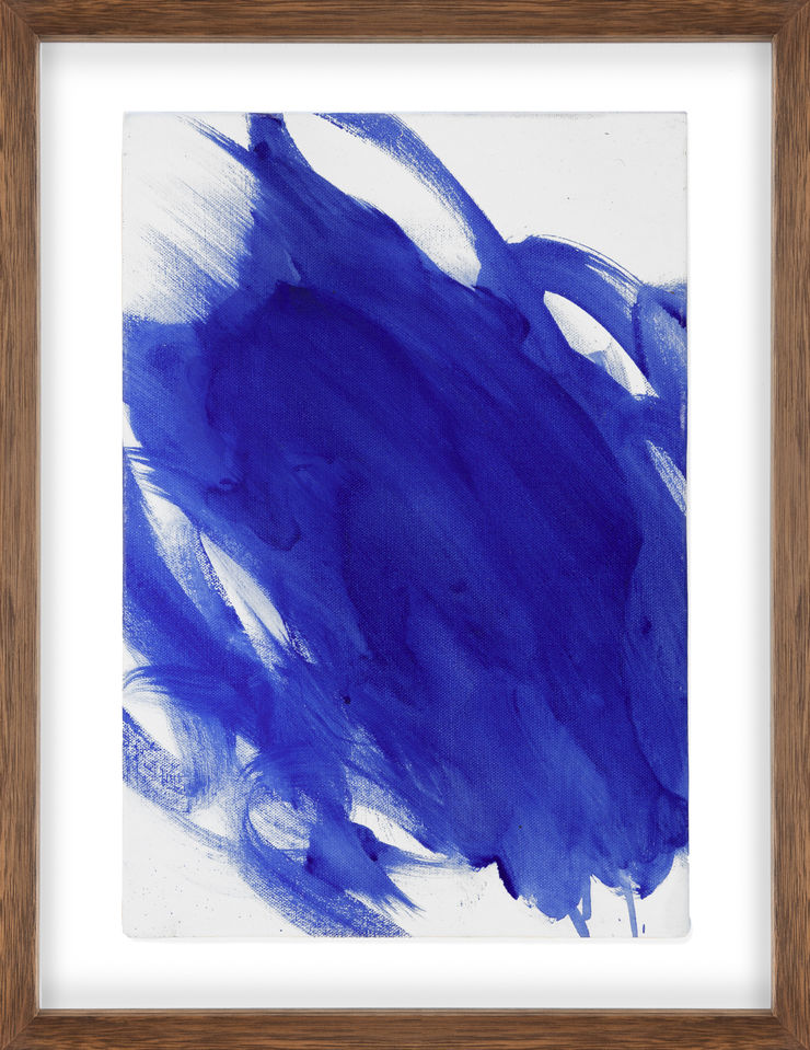 Cam Summers 2 Figures, 2026 Signed, titled and dated on reverse Charcoal, oil pastel, pastel and acrylic on canvas float mounted in Victorian ash frame 43 x 33 x 3 cm