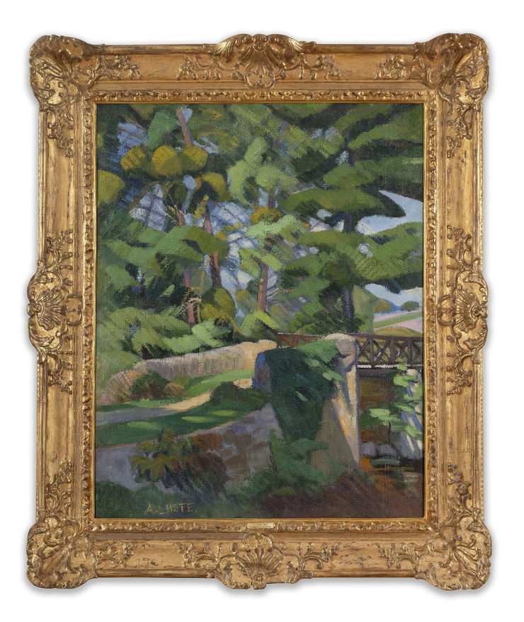 André Lhote (1885-1962), Paysage à la passerelle, circa 1910