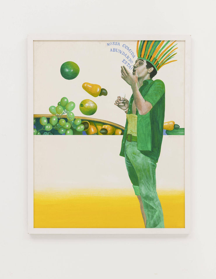 Glauco Rodrigues Nossa Comida Abundando Está! No 1, 1977 Acrílica sobre tela sobre placa / Acrylic on canvas on hardboard 39 1/4 x 31 3/8 in. 100.0 x 80.0 cm