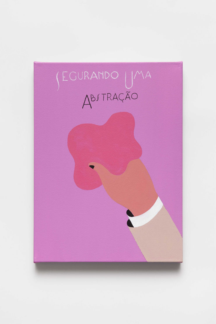 Marcelo Cipis Segurando uma abstração - X3, 2025 Acrílica sobre tela [Acrylic on canvas] 40 x 30 cm [16 x 12 in.]