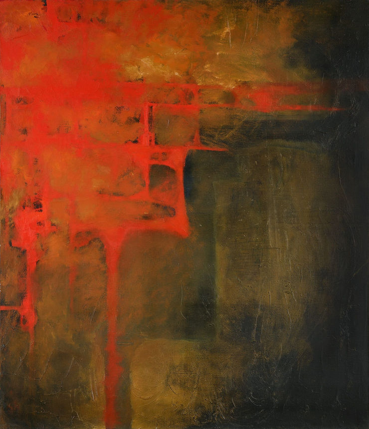 Masako Takahashi Untitled (Orange and Green), 1962