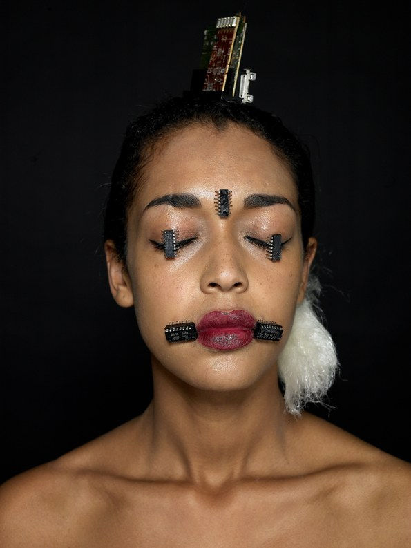 Cyborg Faces, Structure bio dimension vision Cod. K-976, 2008