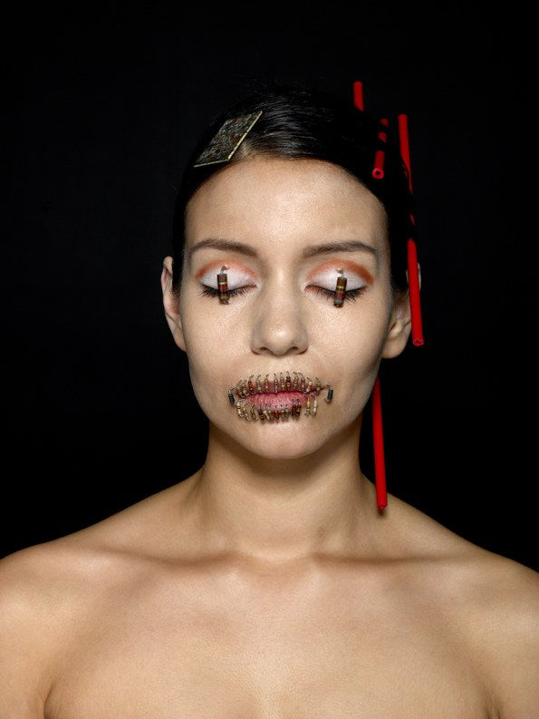 Cyborg Faces, Redandwhiteeyes cod x-01 , 2008