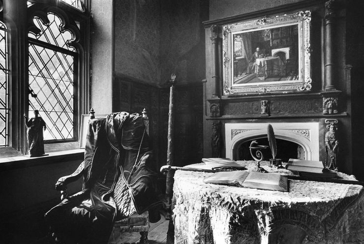 Simon Marsden, The Interior of Bulwer-Lytton Study, Knebworth House, Hertfordshire, c.1990