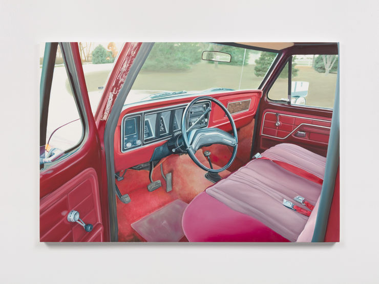 Rob Davis F-150, 2024 oil on linen 32 x 48 inches