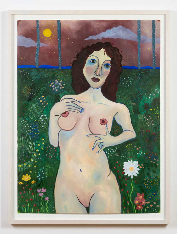 Mickey Lee TBT, 2024 oil on paper 30 x 25 inches