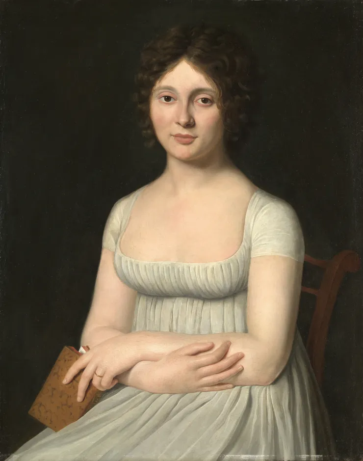 Frédéric Dubois, Portrait of two noblewomen of the Guerinais Family, 1795 circa