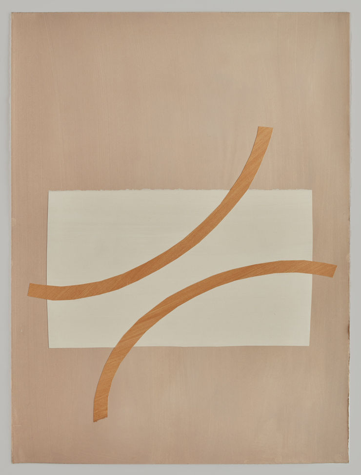 Paper Cut 57-25, 2025 Acrylic on paper 76 x 56cm