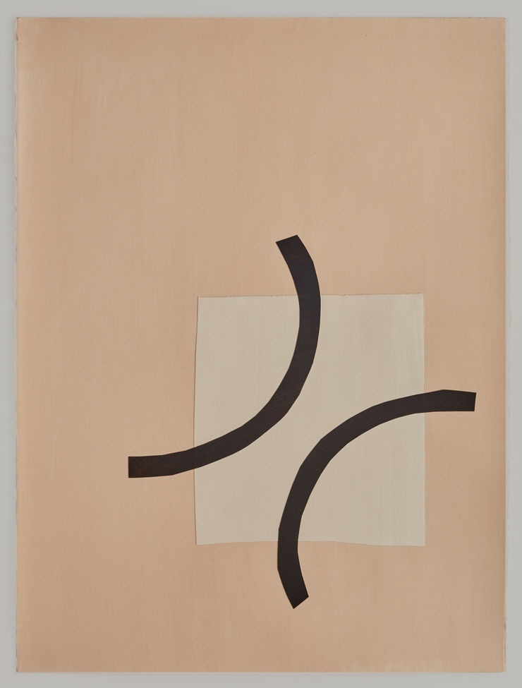 Paper Cut 56-25, 2025 Acrylic on paper 76 x 56cm