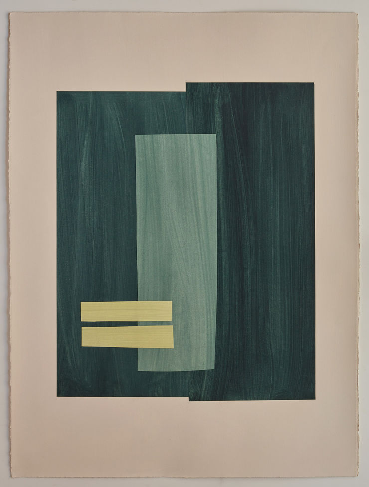 Paper Cut 43-25, 2025 Acrylic on paper 76 x 56cm