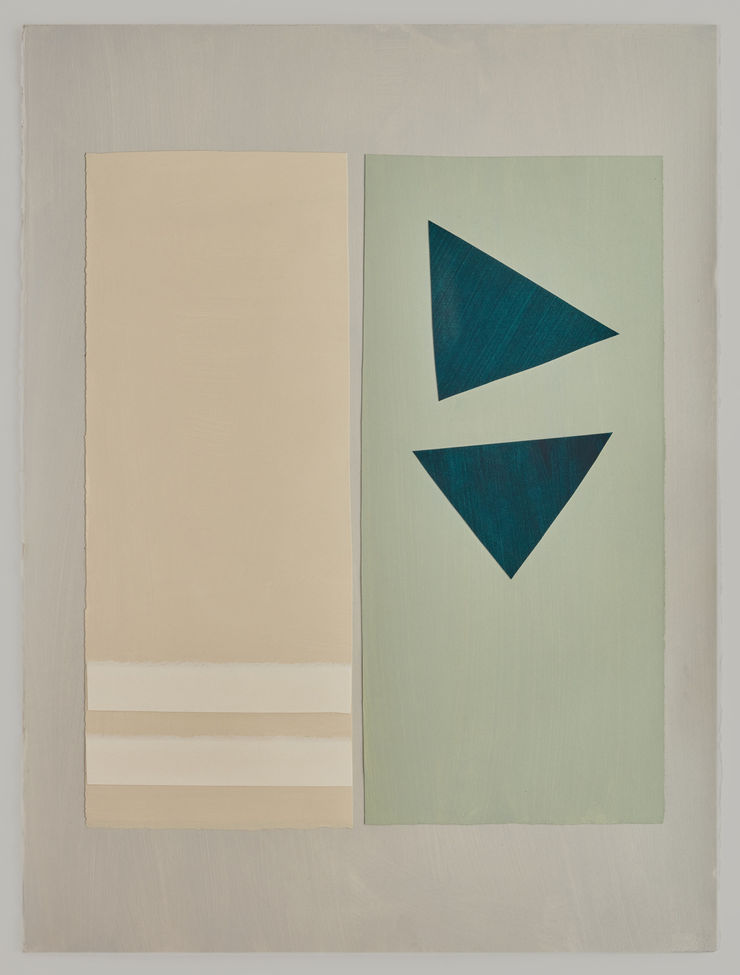 Paper Cut 53-25, 2025 Acrylic on paper 76 x 56cm