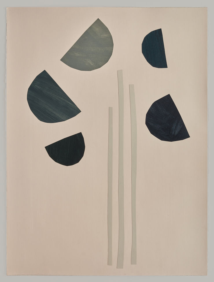 Paper Cut 51-25, 2025 Acrylic on paper 76 x 56cm