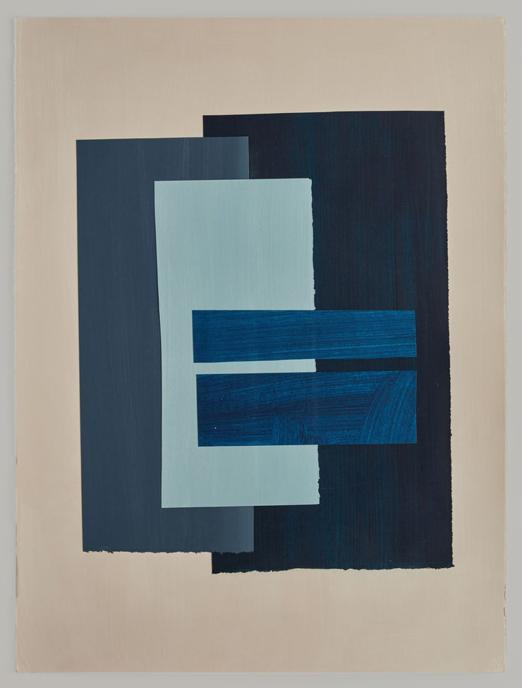 Paper Cut 58-25, 2025 Acrylic on paper 76 x 56cm