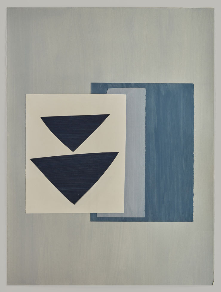 Paper Cut 54-25, 2025 Acrylic on paper 76 x 56cm