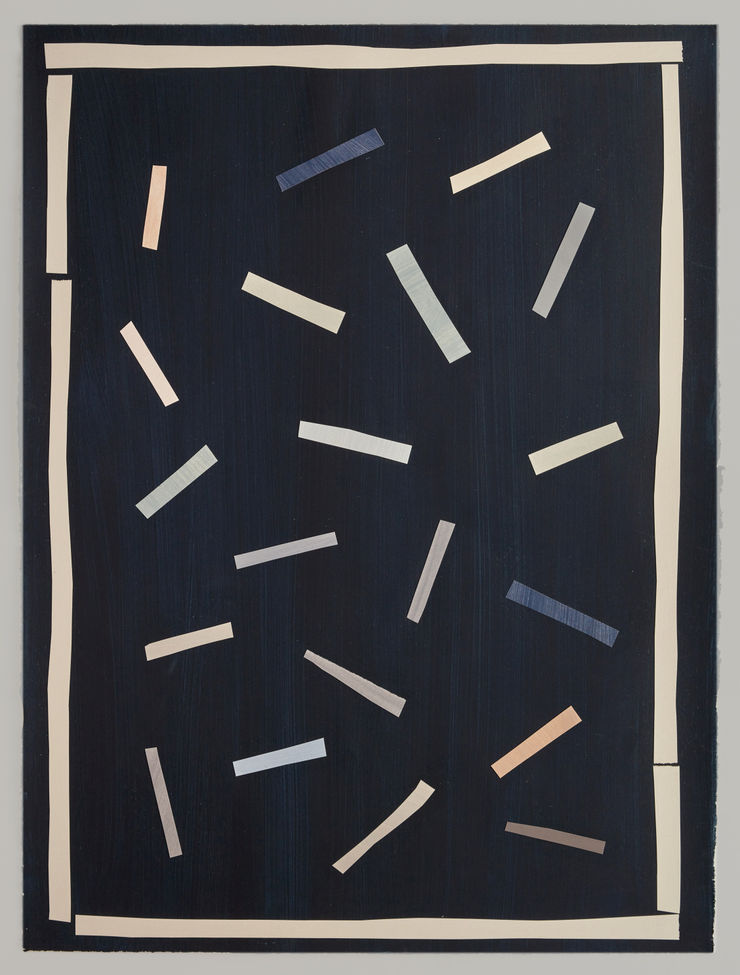 Paper Cut 49-25, 2025 Acrylic on paper 76 x 56cm