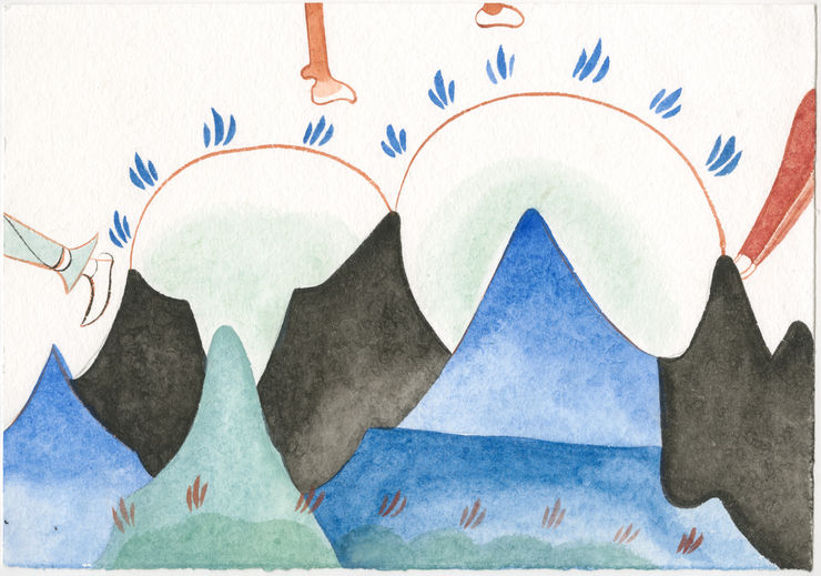 Lin Tian Qi, The Ceaseless Dance - Mountains, 2023