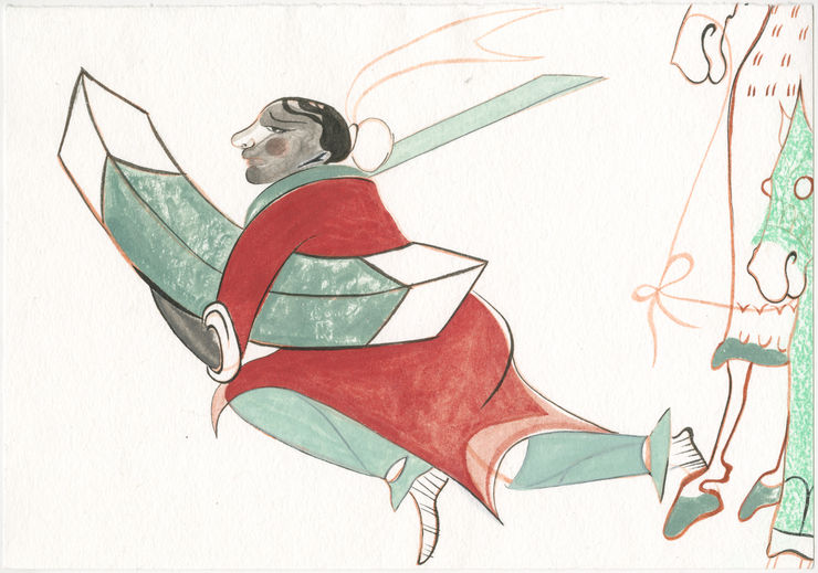 Lin Tian Qi, The Ceaseless Dance - Bandis (holding shield and sword) II, 2023