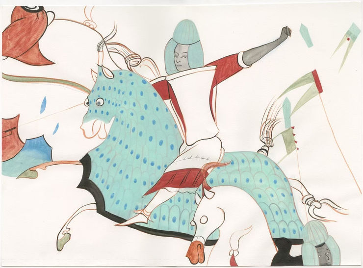 Lin Tian Qi, The Ceaseless Dance - Soldier on Horse, 2025