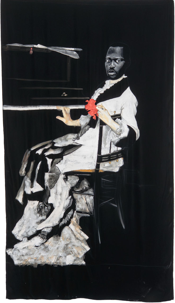 Roméo Mivekannin, Portrait of Madame Ramon Subercaseaux, After John Singer Sargent, 2025