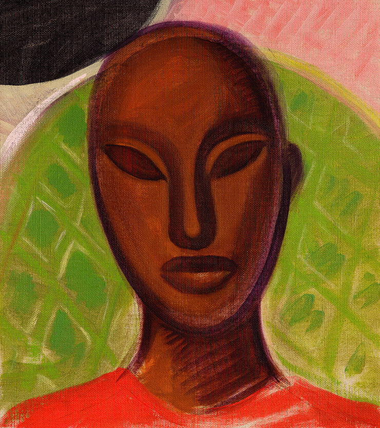 Rachel Marsil, Sans titre,(Les parapluies, le damier), 2025