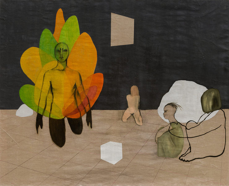 Dalila Dalléas Bouzar, Femmes d’Alger d’après Delacroix, 2017