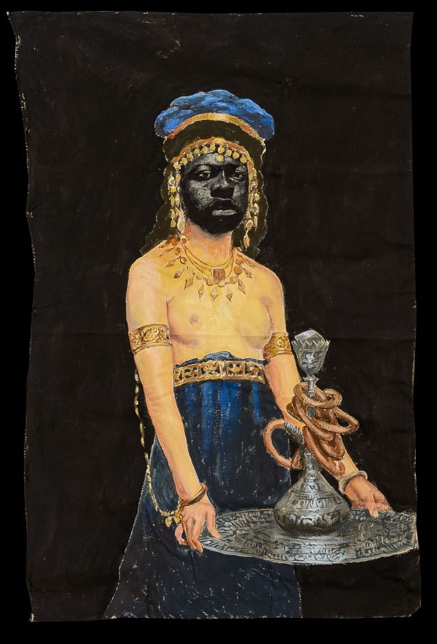 Roméo Mivekannin, La servante du harem, d'après Paul-Désiré Trouillebert, 2022