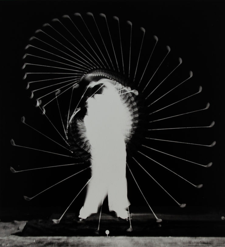 Harold Edgerton (1903-1990), Densmore Shute Bends The Shaft, 1938