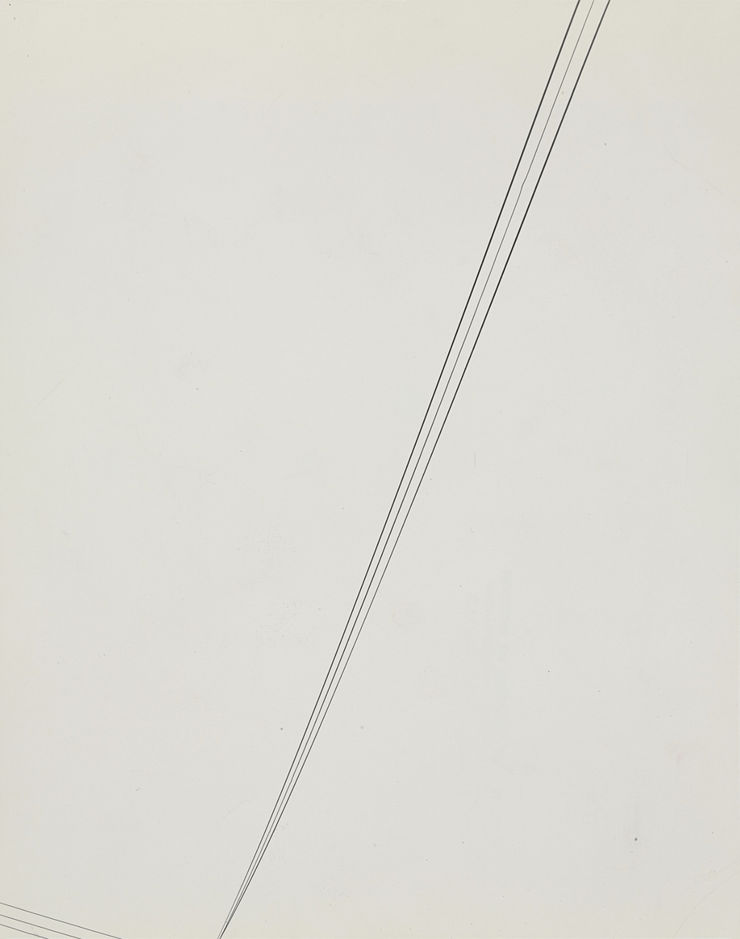 Harry Callahan (1912-1999), Detroit (telephone wires), 1945