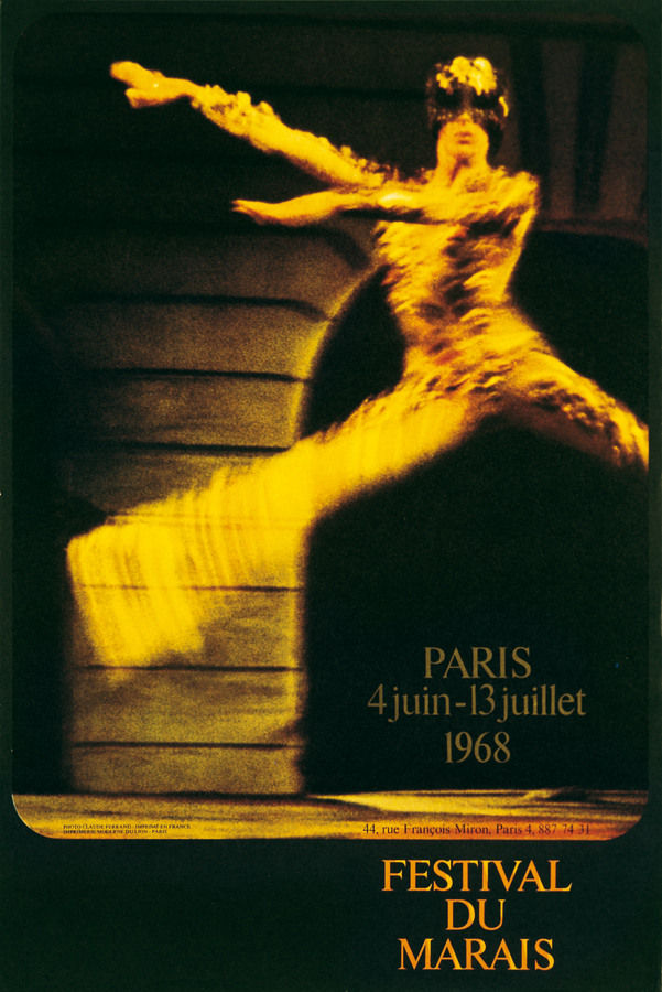 Claude Ferrand, Danseuse, festival du marais, 1968