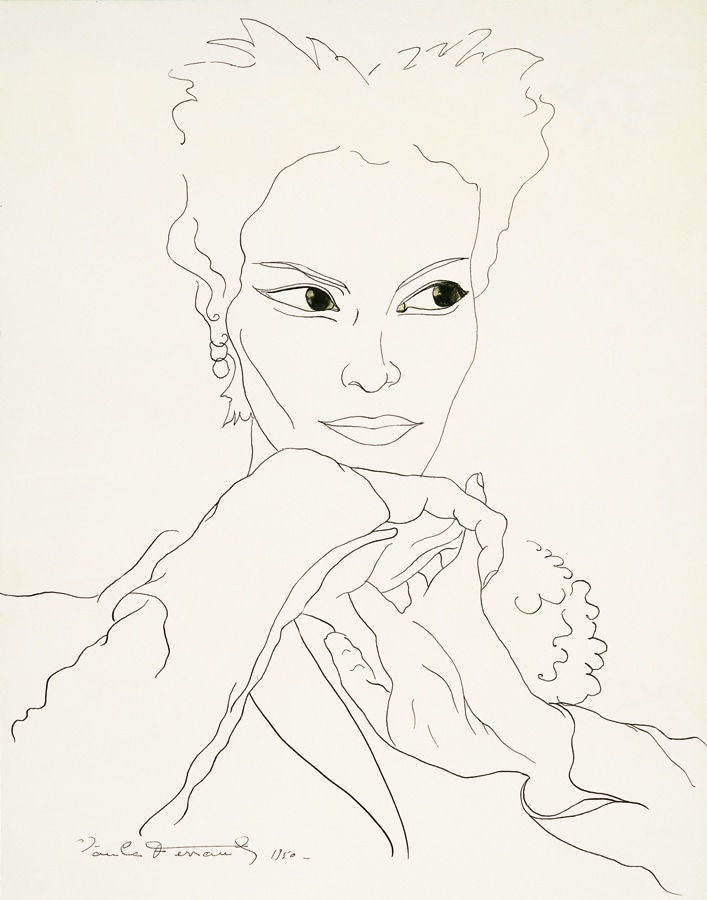 Claude Ferrand, Portrait Lucky, 1950