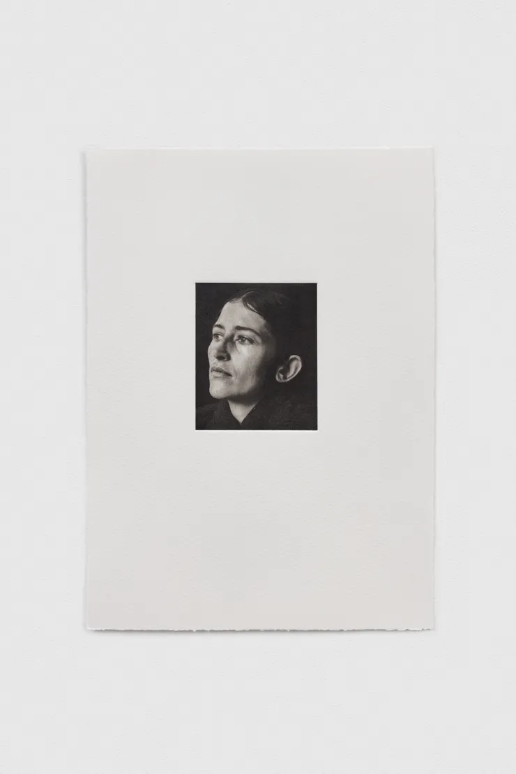 Jack Davison Portraits: 14-16 November (Alexandra), 2024 (printed 2026) Photopolymer intaglio 29.7 x 21 cm 11 3/4 x 8 1/4 in Edition of 3 plus 2 artist's proofs (Edition record)
